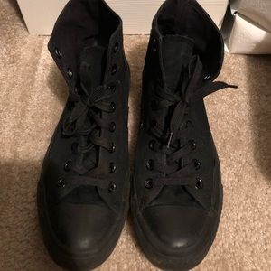 all black converse